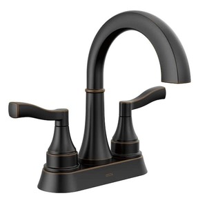 lot 196 image: Delta Faryn 4 in. Centerset Double-Handle Bathroom Faucet in Oil Rubbed Bronze