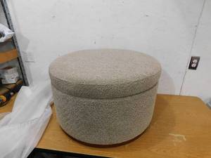 lot 90 image: Light Brown Ottoman