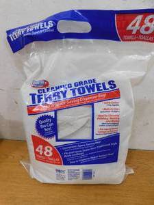 lot 131 image: ProLine Cleaning-Grade Terry Towels (48-Pack)