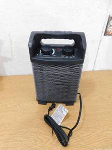 lot 132 image: 1500-Watt Electric Utility Space Heater BTU 5120 with Thermostat Control, 2 Power Setting, Black