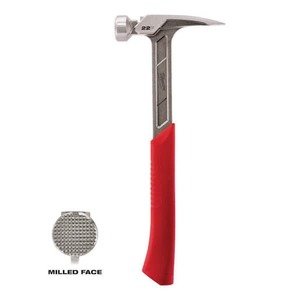 lot 50 image: Milwaukee 22 oz. Milled Face Framing Hammer