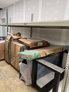 lot 341 image: Industrial Steel Warehouse Shelving Rack, 2-Tier - Storage Unit #11 CONTENTS NOT INCLUDED