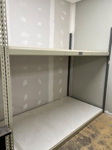 lot 342 image: Industrial Steel Warehouse Shelving Rack, 2-Tier - Storage Unit #12 CONTENTS NOT INCLUDED