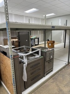 lot 346 image: Industrial Steel Warehouse Shelving Rack, 2-Tier - Storage Unit #16 CONTENTS NOT INCLUDED