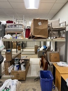 lot 354 image: Industrial Steel Warehouse Shelving Rack, 2-Tier - Storage Unit #24 CONTENTS NOT INCLUDED