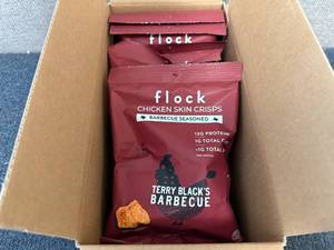 lot 197 image: 6 Bags Of Flock Chicken Skin Crisps