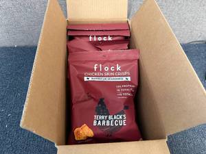 lot 198 image: 6 Bags Of Flock Chicken Skin Crisps