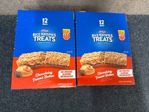 lot 209 image: 2 X 12Ct Boxes Of Chcolate Peanut Butter Rice Krispies Treats