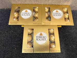lot 200 image: 3 Boxes Of Ferrero Rocher