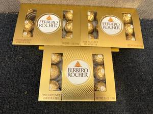 lot 203 image: 3 Boxes Of Ferrero Rocher