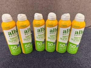 lot 361 image: 6 Bottles Of Alba Botanical 50 Spf Sunscreen