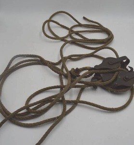 lot 228 image: Vintage Pullys with Rope