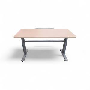 lot 53 image: Steelcase Adjustable Height Sit Stand Power Desk 2018 Model