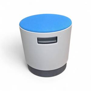 lot 117 image: 1 Steelcase Turnstone Buoy Blue & Grey Seats that retail new for $395 each