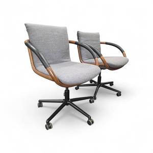 lot 120 image: 2 Herman Miller Geiger Full Loop Task Chairs Retail $2045 Each