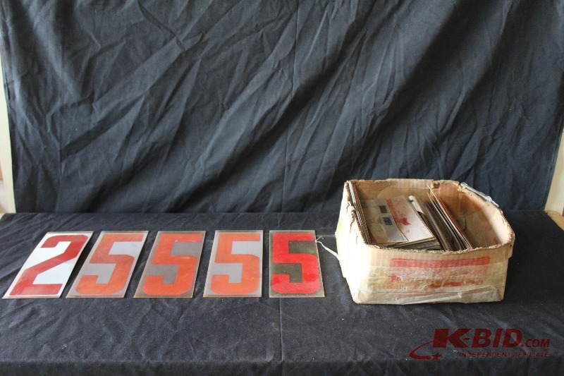 lot 130 image: Oiutdoor Sign Numbers