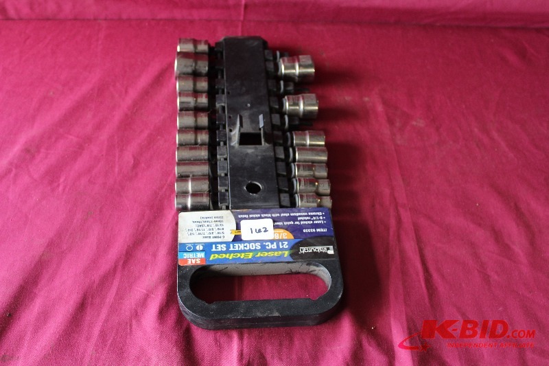 lot 162 image: Pittsburgh 38 Drive, 6 Point Socket Set, SAE and Metric