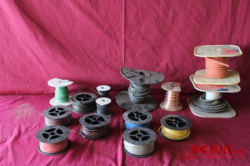lot 166 image: Many Spools Of Wire