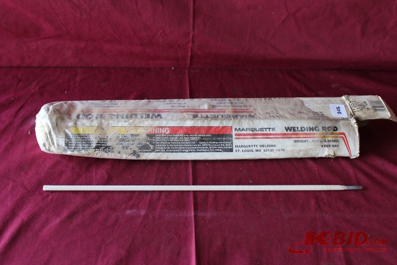 lot 202 image: Marquette Welding Rods, 6011, apprx 3#