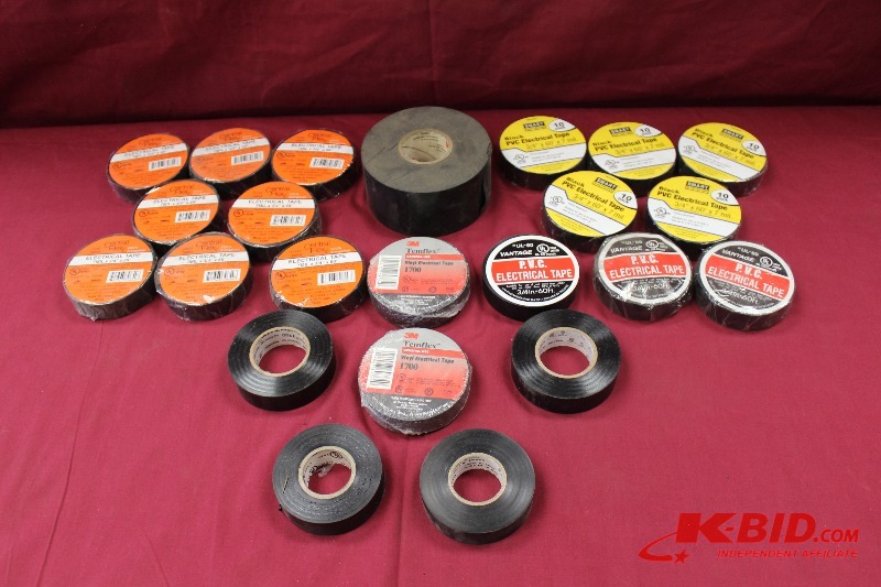 lot 230 image: Large Lot of Electrical Tape, NEW