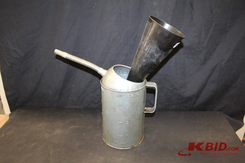 lot 265 image: Oil Change Can with Funnel