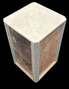 lot 20R image: LL - Gorgeous Marble Pillar Pedestal