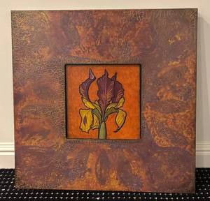 lot 58KL image: LL - Gorgeous Iris Wall Decor by Chip DuPont