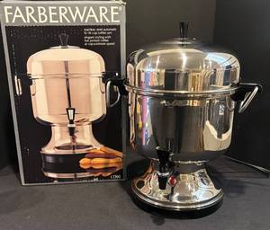 lot 69R image: LL - Farberware Coffee Urn - Automatic - 12-36 Cup - Stainless Steel
