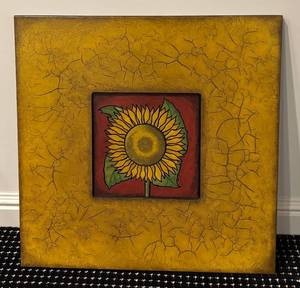 lot 81KL image: LL - Sunflower Framed Wall Art by Chip DuPont