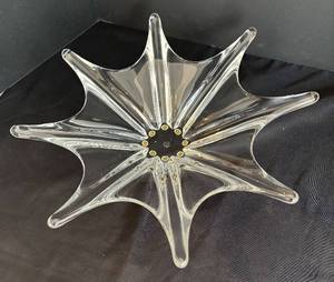 lot 187R image: LR - Baccarat Starburst Crystal Bowl