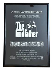 lot 194KL image: LR - The Godfather Framed Movie Poster Print
