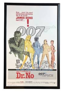 lot 199KL image: LR - Dr. No James Bond MoviePoster Print