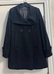 lot 308R image: MB - Marc New York by Andrew Marc Coat - Black Wool Blend Size 12