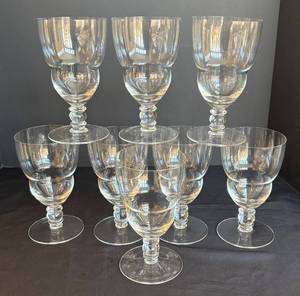 lot 319R image: DR - Vintage Crystal Stemware Set