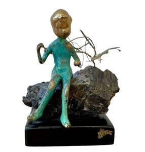 lot 18D image: Vintage 1970s Malcolm Moran Bronze Sculpture Vintage 1970s