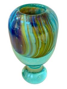 lot 28D image: DR - Kent F. Idsen Handblown Art Glass Vessel