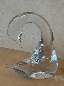 lot 32N image: O - Daum Crystal Goose Sculpture