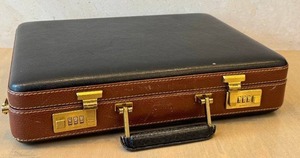 lot 222D image: O - Amier Leather Attach Case with Combination Lock