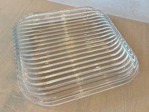 lot 261D image: K - Vintage Mid-Century Glass Platter - Serving Tray