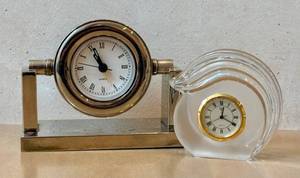 lot 274D image: O - Two Collectible Desk Clocks
