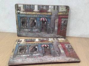 lot 278D image: O - Placemat Set - 10 Placemats, 18 x 12 in, Cork Backing