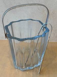 lot 178N image: DR - Strmbergshyttan Vintage Blue Glass Ice Bucket