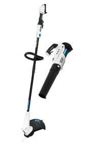 lot 36 image: HART 20 Volt 12 Cordless Trimmer & Blower Combo (No Batteries, Only Charger)