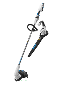 lot 39 image: HART 40-Volt Cordless 12-inch String Trimmer and Leaf Blower Combo (No Battery, Only Charger)