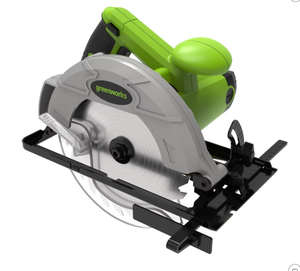 lot 52 image: Greenworks 13-Amp 7-14-in Corded Circular Saw (Needs To Be Recentered)