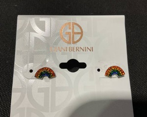 lot 17 image: Giani Bernini Crystal Rainbow Stud Earrings in Sterling Silver