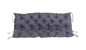 lot 162 image: Outsunny 38.5 in. x 59 in. Replacement Outdoor 3-Seater Swing Cushion in Dark Gray