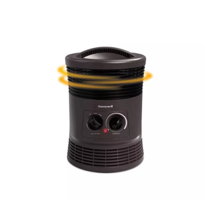 lot 216 image: Honeywell HHF360B 1500W 360 Surround Indoor Heater Black Portable Space Heater for Bedroom, ETL Listed, Fan Driven