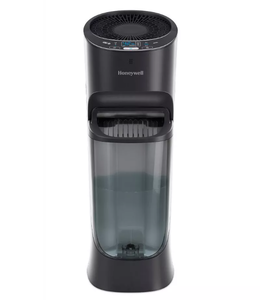 lot 218 image: Honeywell Removable Top Fill Tower Humidifier HEV620B Cool Mist, 3 Settings, Adjustable Humidity, Portable, Black, ETL Listed