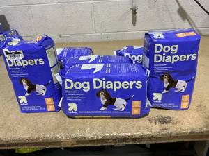 lot 229 image: LOT OF 6 Up&Up Dog Diapers - 18ct Per Pack